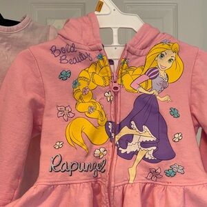 Rapunzel Pink Hooded Girls Jacket
